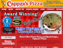 Tablet Screenshot of cappzaspizza.com